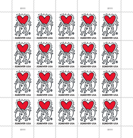 2025 Love Forever Stamps (5 sheets) 100 stamps