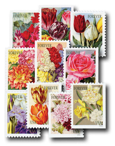Plant Art Forever Stamps (5 Sheets) 100 stamps