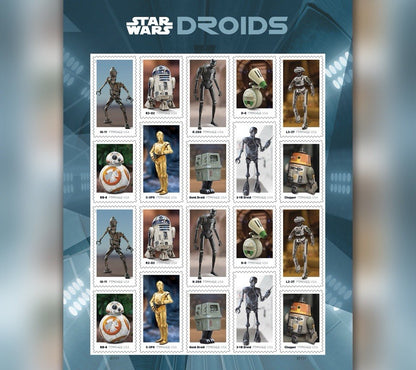 Star Wars Forever Stamps (1 Sheet) 20 Stamps
