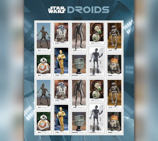 Star Wars Forever Stamps (1 Sheet) 20 Stamps